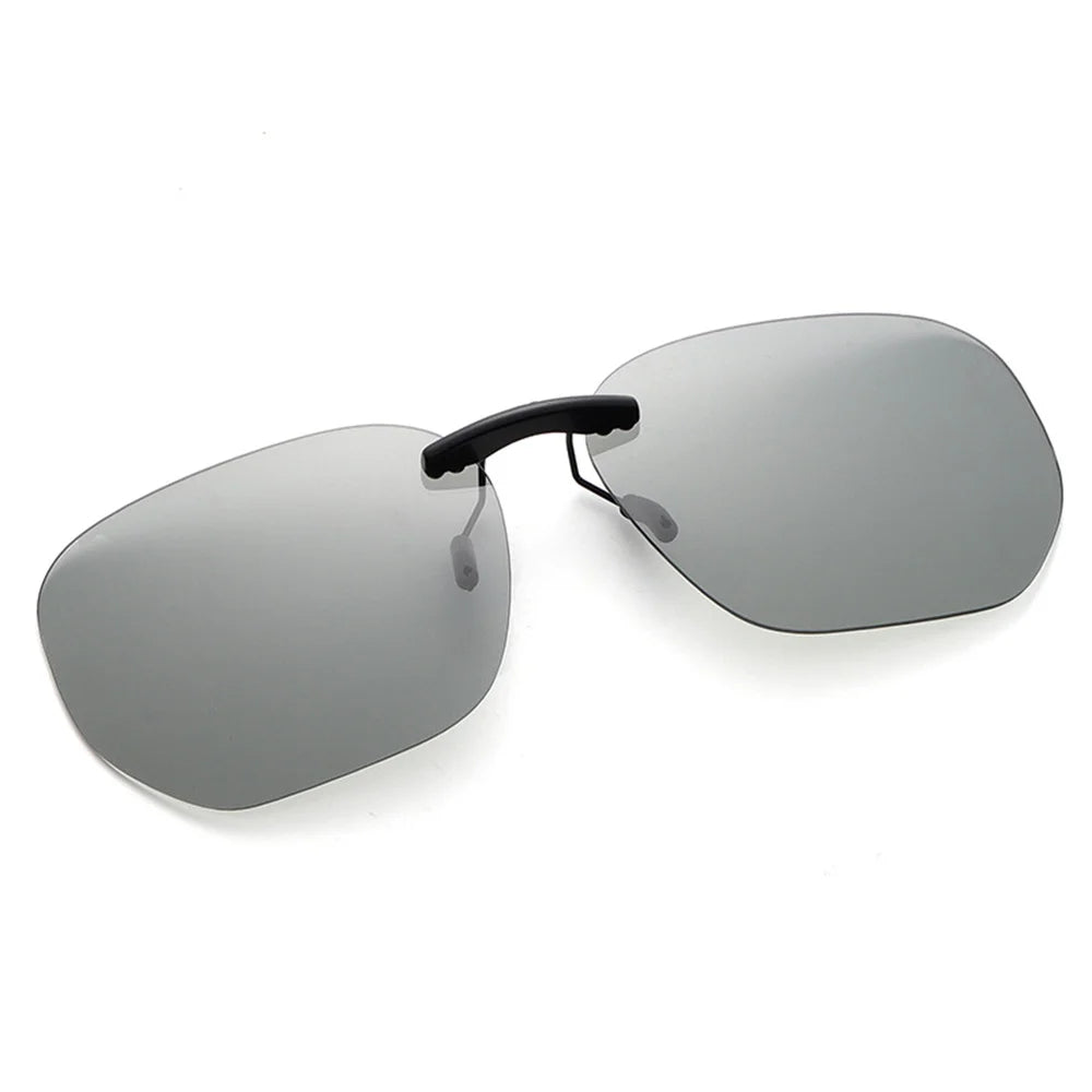 KLASSNUM Driving Clip On Sunglasses for Men Myopia Eyeglasses Polarized Women Square Night Vision Fishing UV400 Sun Glasses 2023