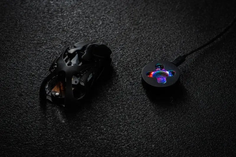 Angry Miao Infinity Gaming Ασύρματο Ποντίκι Μεταλλικό Υπερελαφρύ Διάτρητο Hot-Swappable PAW3950 Dual 8K Ενσύρματο Tri-Mode