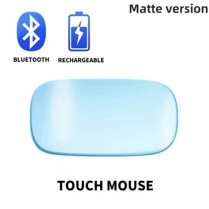 Magic Dual Mode Wireless Mouse Bluetooth Rechargeable Touch Mouse for MacBook, Laptop & PC, Slim Ergonomic Bluetooth Wireless Mouse