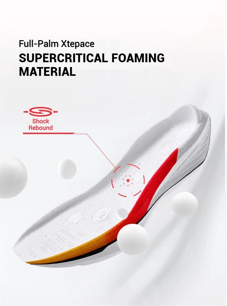 Xtep One Piece Model 2.0/1.0 Men Running Shoes  Autumn Comfortable Stability Cushion Rebound Racing Sneakers 876319110073