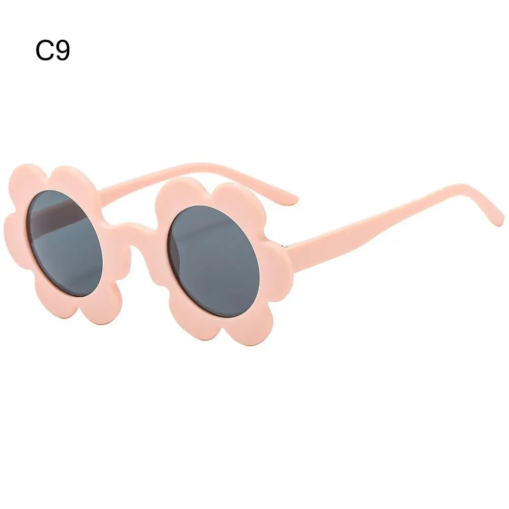 New Trendy Sunflower Sunglasses for Women Retro Round Flower Sun Glasses Fun Novel Disco/Festival/Party Shades for Adults