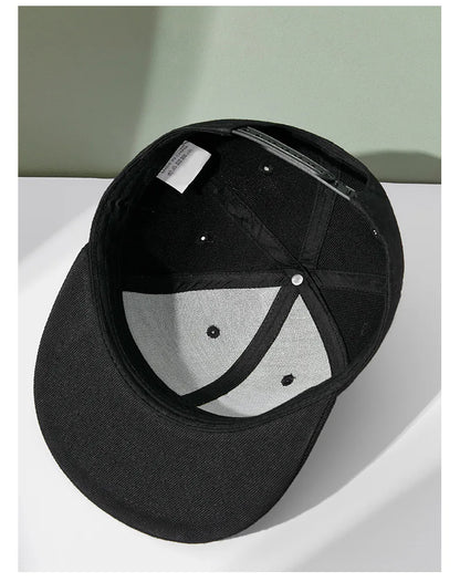 Wholesale 40 Colors Adjustable Flat Peak Snapback Caps Lady Fashion Polyester Plain Baseball Hat Men Hiphop Blank Sport Cap
