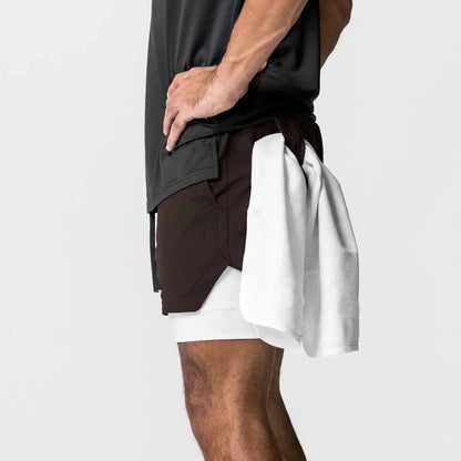 2026 Dragon Ball Anime Men's Shorts Sportswear Quick Dry Gym Pants Double-layer 2 in 1 Shorts Y2k Summer Breathable Streetwear