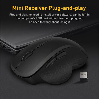 Rechargeable Bluetooth Wireless Mouse 4000 DPI Silent Wireless Mouse, Dual Mode Bluetooth & 2.4G USB Wireless Mouse for MacBook, PC & Laptop