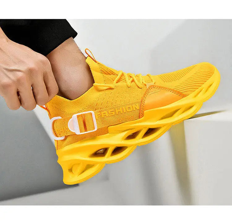 Sneakers casual viola alla moda per donna e uomo, scarpe da corsa Blade, taglie grandi 48, scarpe sportive leggere e traspiranti, sneakers da uomo in rete