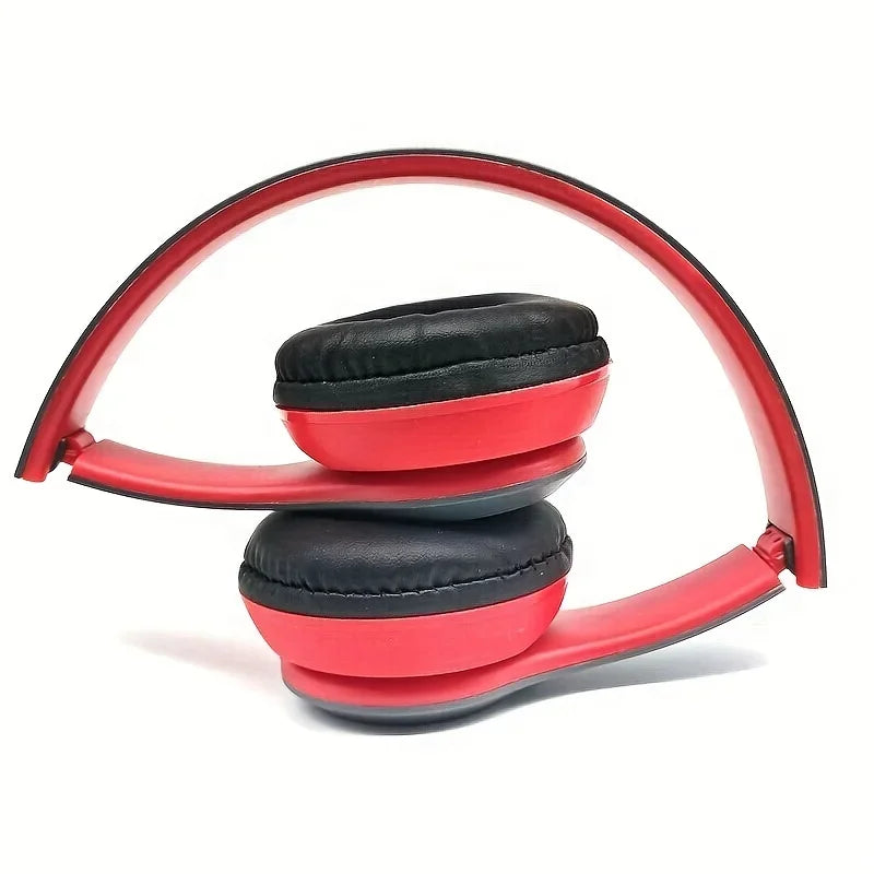 P47 Bluetooth 5.0 Wireless Headphones Foldable HiFi Stereo Bass Headset with Mic, Portable Over-Ear Bluetooth Headphones for Kids, Gaming & Music