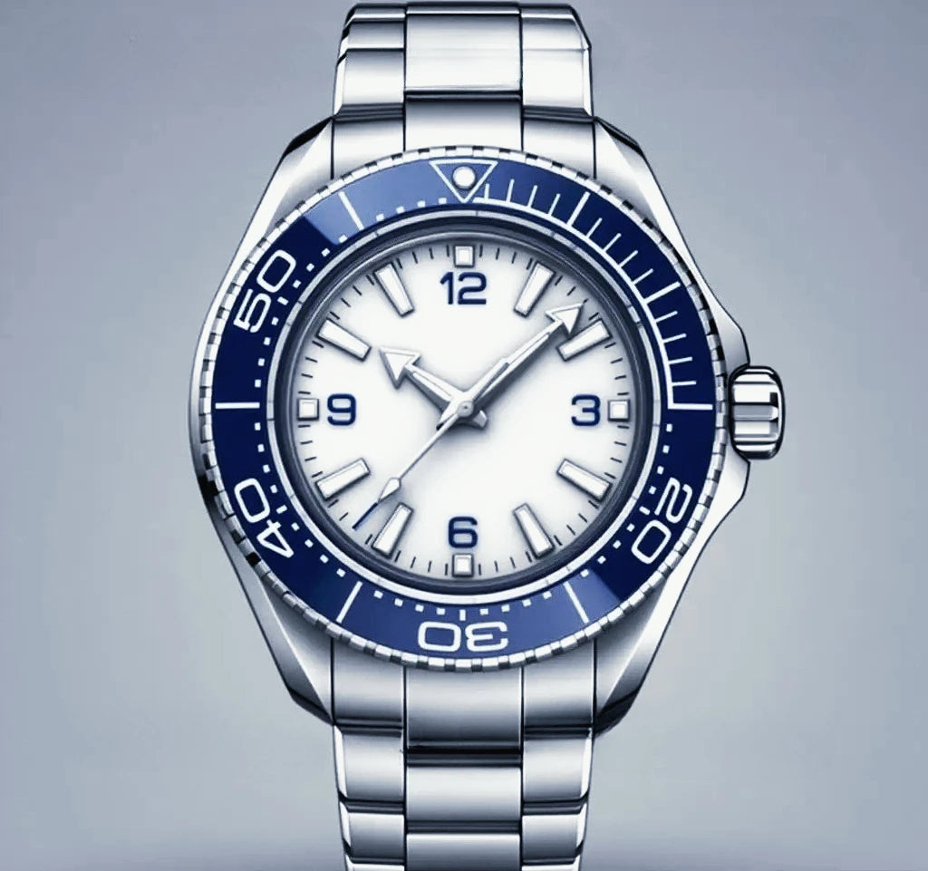 904L Stainless Steel Case, for Men Automatic Mechanical Movement Luxury Watch, Black Blue Leather Ceramic Exquisite Heritage