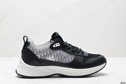 Low-Top Casual Men's Sneakers Fashionable Sport Shoes Comfortable Walking Shoes Men's Footwear Breathable Leather Upper