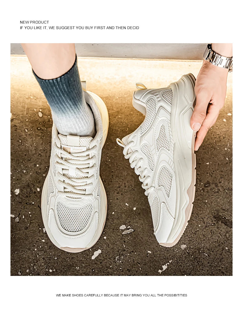 Baskets de sport décontractées pour homme, printemps-été, semelle souple, antidérapantes, respirantes, pour la course en extérieur, chaussures de sport tendance « Youth Joker »