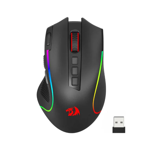 Redragon M612 PRO BT & 2.4 RGB Gaming Mouse, 8000 DPI Wired/Wireless Optical Gamer Mice, 11 Programmable Buttons & 6 Backlit Modes