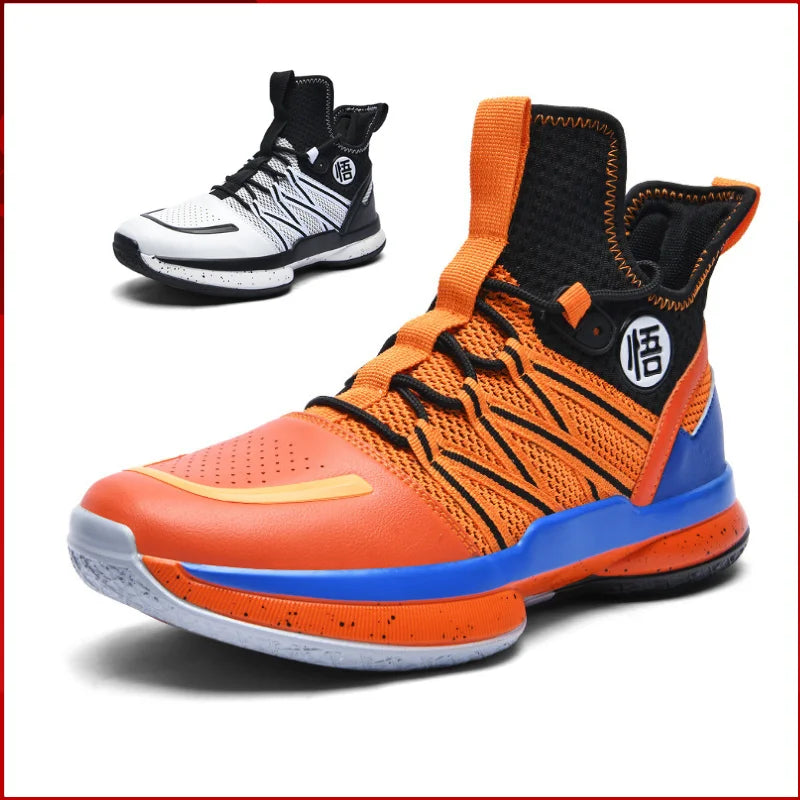 2024 New Dragon B Style Orange Mens Basketball Shoes Size 38-44 Air Cushioning Sport Sneakers Mesh Breathable Training Shoes