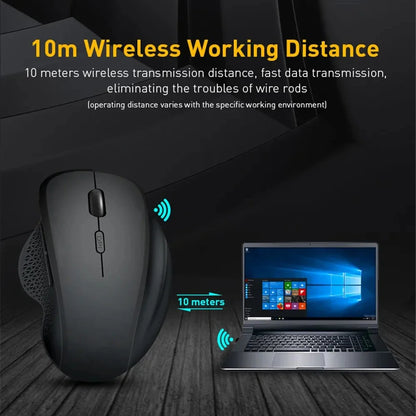 Rechargeable Bluetooth Wireless Mouse 4000 DPI Silent Wireless Mouse, Dual Mode Bluetooth & 2.4G USB Wireless Mouse for MacBook, PC & Laptop