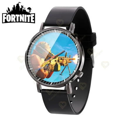 Wrist Watch F-Fortnited Cook Watch Trend Fashion Creative Quartz Student Watches Battle Game Figure Model Kids Birthday Gift