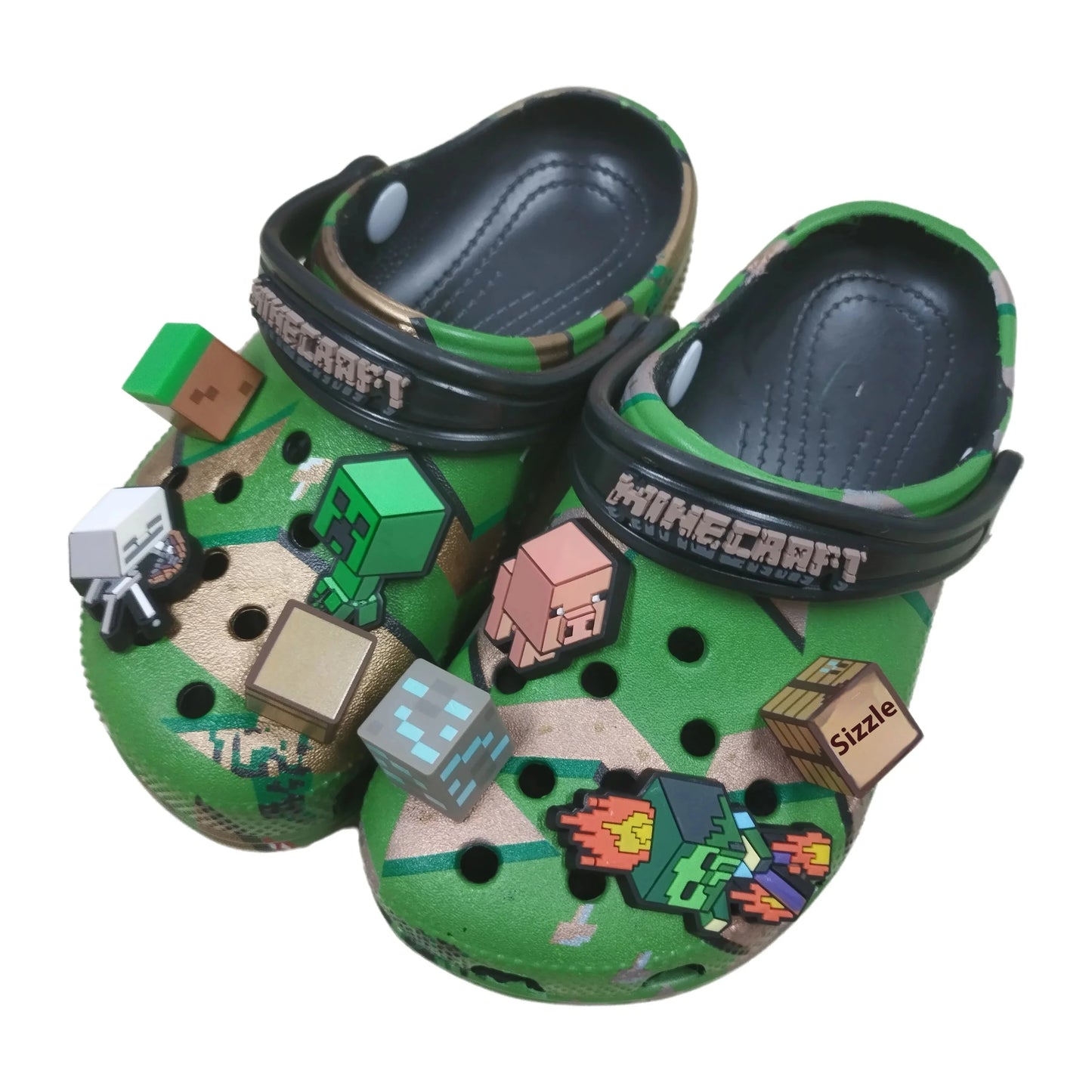 Minecraft 3D World Anime Game Comfortable Lightweight Eva Hole Clogs Sandals Summer Slippers For Adult Home Beach Non Slip Gift