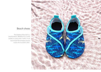 Chlapecké a dívčí měkké skládací vodní boty, dětské plážové a letní boty do vody, pantofle na pláž a do moře, rychleschnoucí aqua boty