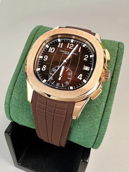 2026 New Specht&Sohne Men's Watches Quartz Watch Top Brand Luxury Chronograph Sport Rubber Luminous 5Bar Waterproof Men's Watch