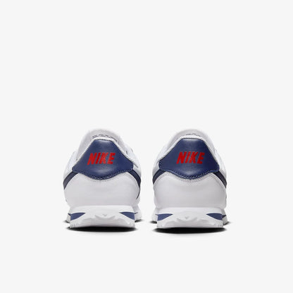 Nike Cortez Basic Sl – syntetická kůže, univerzální, módní, odolné, nízké, ležérní boty, bílé a modré, 904764-106