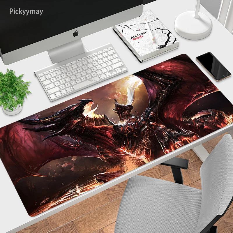 World Of Warcraft Mouse Pad Computer Laptop Mouse Mat Large Mousepad Keyboards Table Carpet  Gaming Desk Play Mats Locking Edge