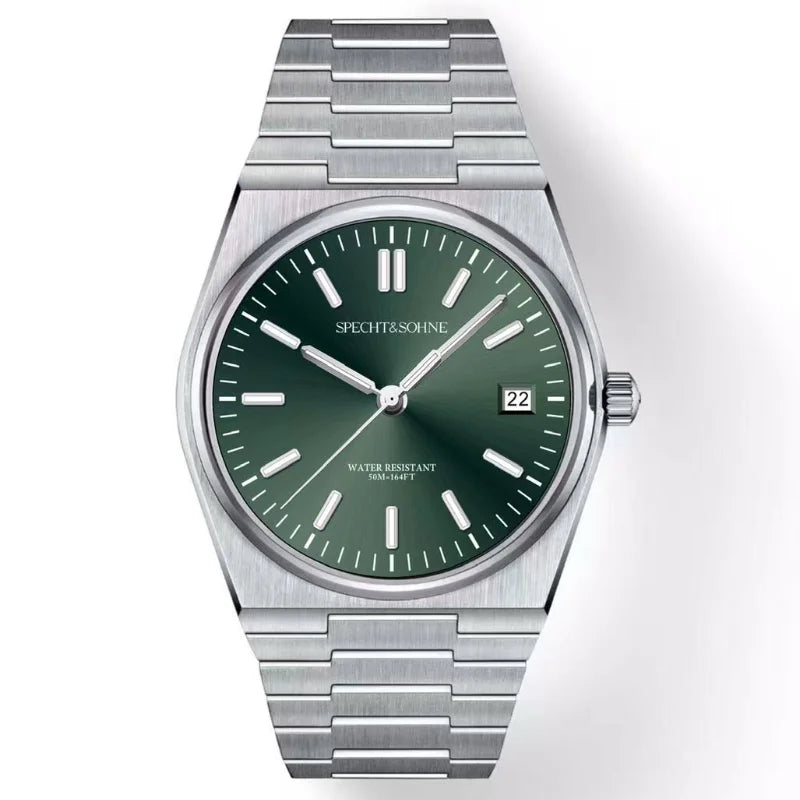 2025 New Arrivals Specht&Sohne Men's Watches Stainless Steel Sapphire Classic Quartz Men Watch Relogio Masculino 100M Waterproof