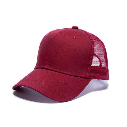 Cappellini da baseball all'ingrosso da uomo, cappellini casual, cappelli in mesh da donna, cappelli unisex con logo personalizzato, cappelli ricamati