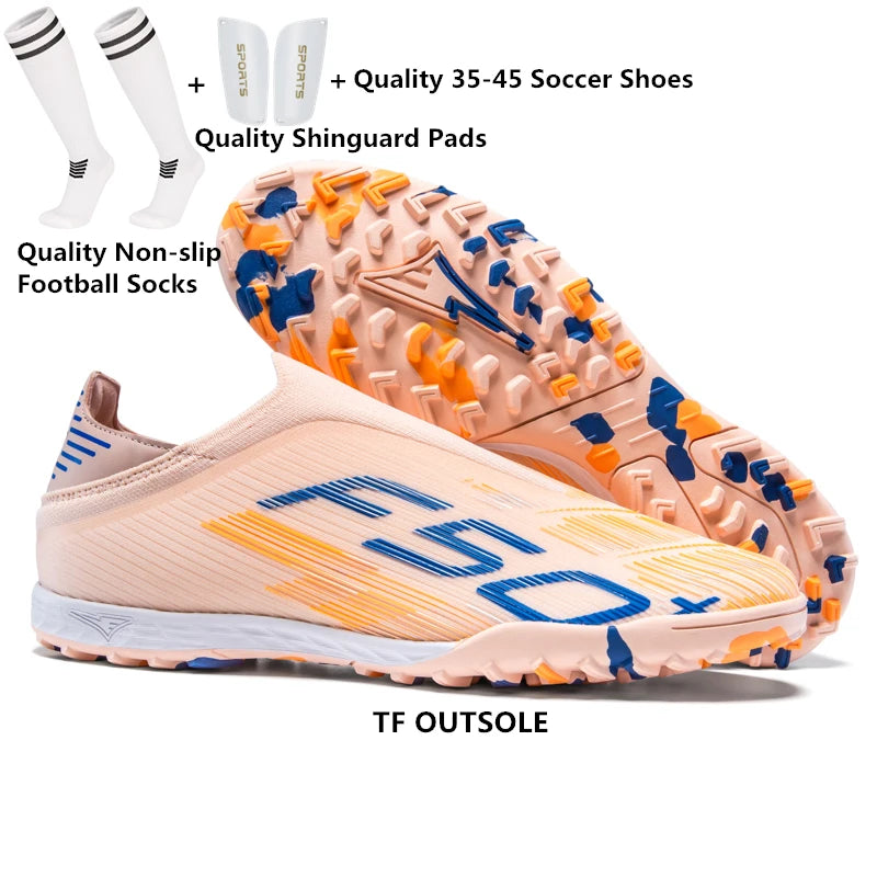 Pointure 35-45 Chaussures de football FG/TF pour hommes, futsal, professionnelles, unisexes, pour garçons, chaussures de football, baskets