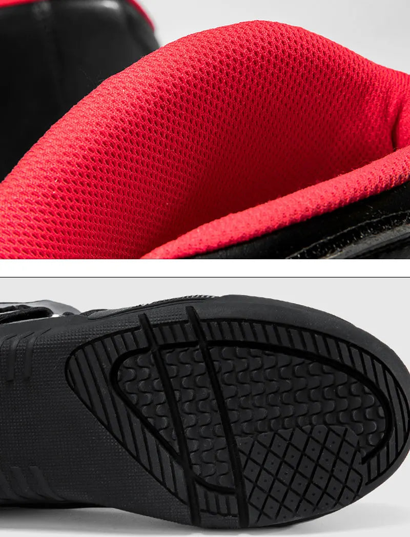 2025 New Men's Motorcycle Boots Outdoors Waterproof Safety Protection Motorcycle Shoes High Quality PU Leather Men Motos Boot