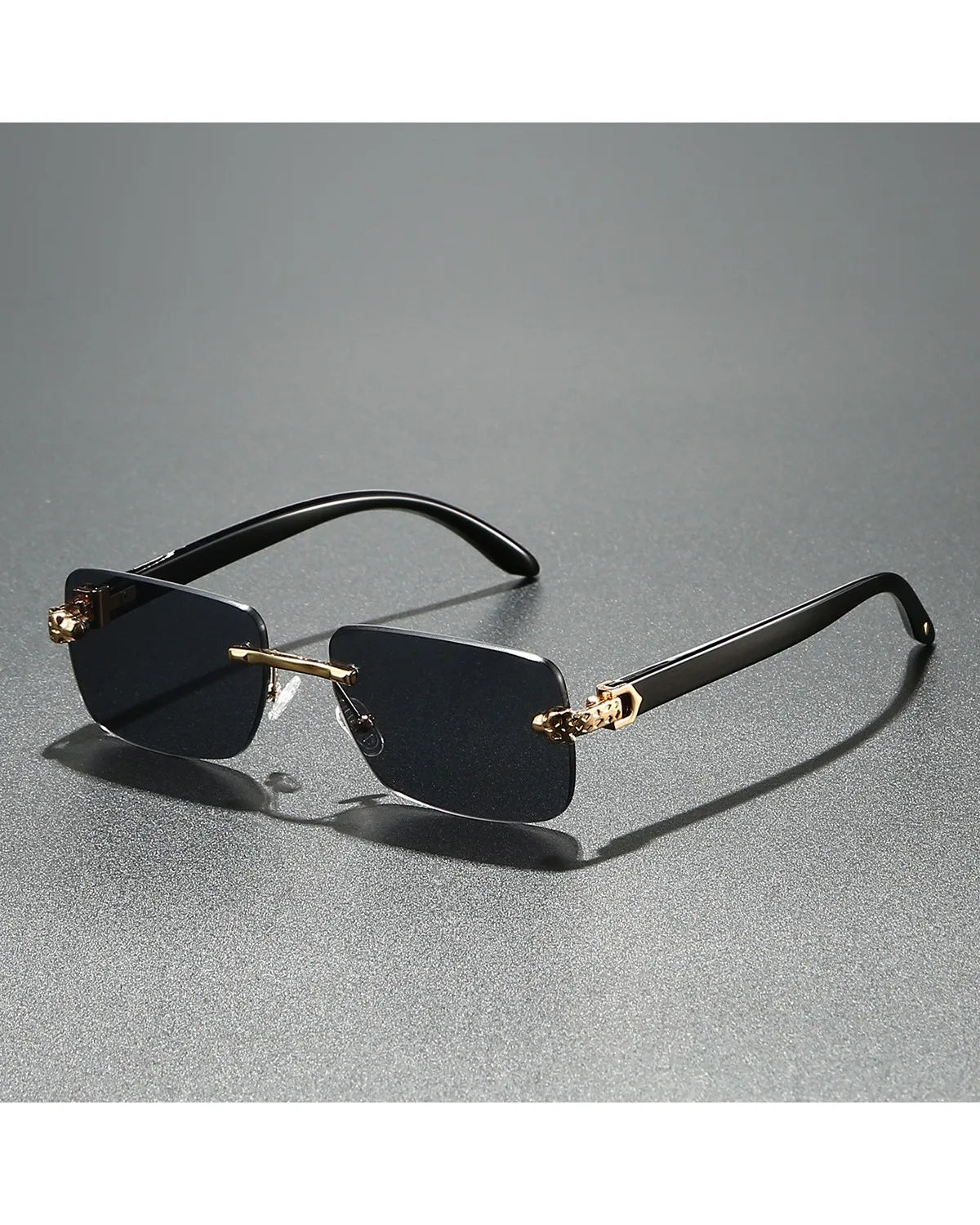 Vintage Rectangle Oval Sunglasses Women Men Metal Frame Clear Lens Glasses Eyewear