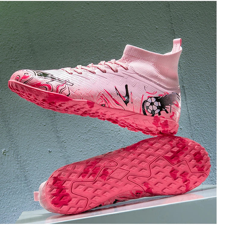 Chaussures de football professionnelles pour hommes, crampons de football, chaussures de football originales pour terrain intérieur, bottes d'entraînement sur gazon TF/FG, baskets