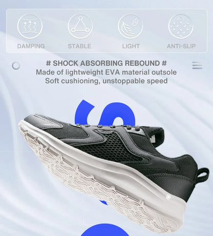 Xtep Men's Running Shoes Sports Shoes Men's Lightweight Shock Absorption Casual Shoes Student Shoes 879119110110
