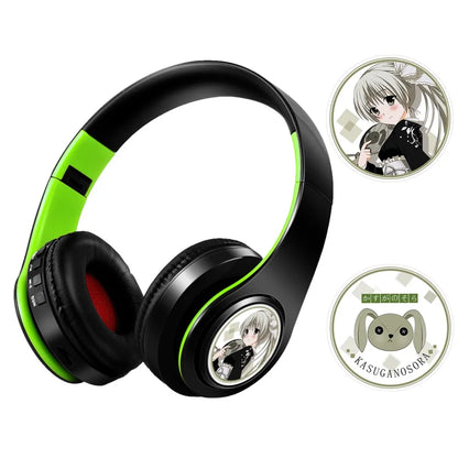 Fate Grand Order Jeanne d'Arc Anime Bluetooth Headphones Wireless Gaming Headset with Microphone, Stereo Sound, Silent Disco Earphones