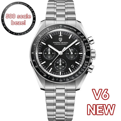 PAGANI DESIGN PD1701 Tribute to CK2998 Moon Watch Retro Quartz Watch For Men AR Sapphire crystal Sport Chronograph Man 2026 New