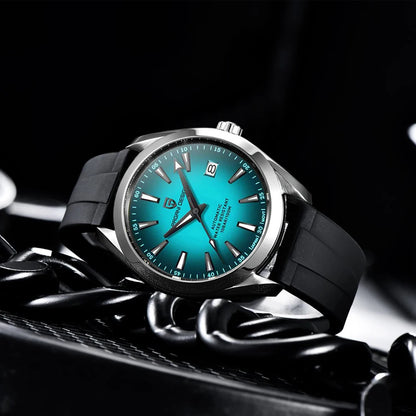PAGANI DESIGN luxury men’s watch – Mechanical automatic model (calibre 8215), stainless steel, water-resistant, with date display and luminescent hands