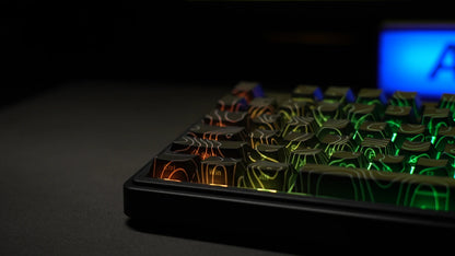 AULA F75Pro Wireless Gaming Mechanical Keyboard 75% Customized RGB Layout Gasket Mounted Side-engraving PBT Keycaps