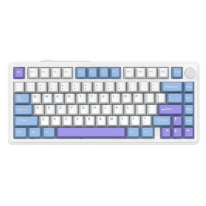 ATTACK SHARK X85 Tri-mode Gasket 75% Mechanical Keyboard with CNC Knob, 5-Layer Padding, Hot Swappable, RGB Backlight, NKRO