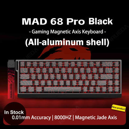 MADLIONS MAD 60/68HE Gaming Magnetic Switch Keyboard, Wired Mechanical Gaming Keyboard with 8K Polling Rate, Rapid Trigger, Hot Swappable RGB 61/68 Keys
