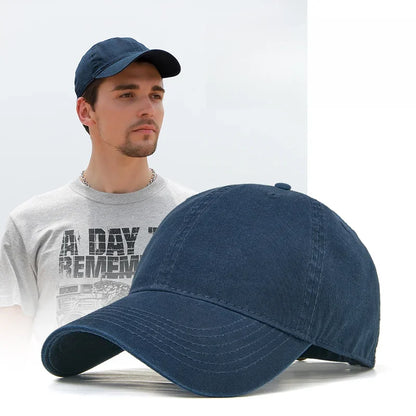 New Solid Color Big Size 63cm Soft Cotton Baseball Caps Men Classic Plus Snapback Cap Ladies High Quality Golf Sun Hat  59-62cm