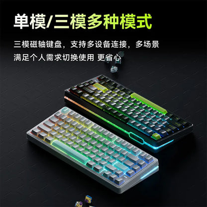 Vgn Neon 75 Mechanical Keyboard Tri Mode E-Sports Magnetic Switch Game Keyboard 75% Hot Swap 8000mah For Pc Accessory Customized