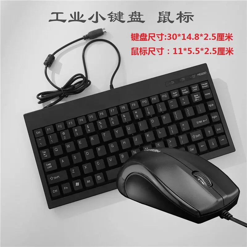 Mini industrial keyboard round port PS2/USB numerical control cabinet machine tool medical equipment notebook keypad wireless