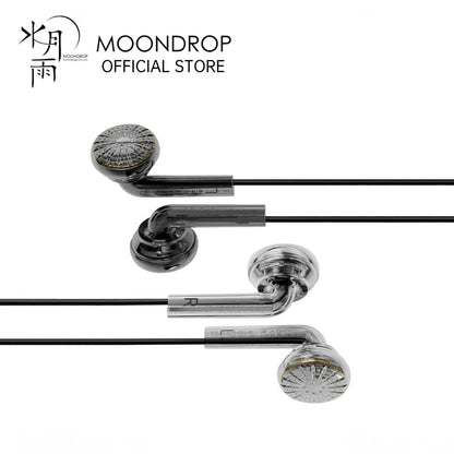 MOONDROP NICE BUDS Wired Earbuds with 15.4mm Large Dynamic Driver, HiFi Flat Head Earphones, High Resolution Sound, Comfortable Wired Music Earbuds