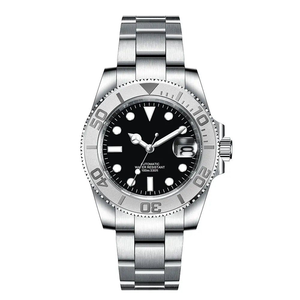 Corgeut 40mm  Luxury Business NH35 Men's automatic mechanical Diving Watch, ceramic bezel, sapphire crystal, 100m waterproof.
