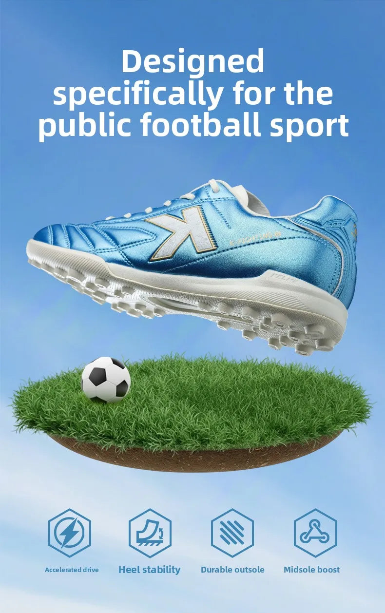 Kelme Men's TF Football Boots, Soccer Cleats for Youth, Artificial and Natural Grass, Professional Match Training Turf Shoes with Short Studs