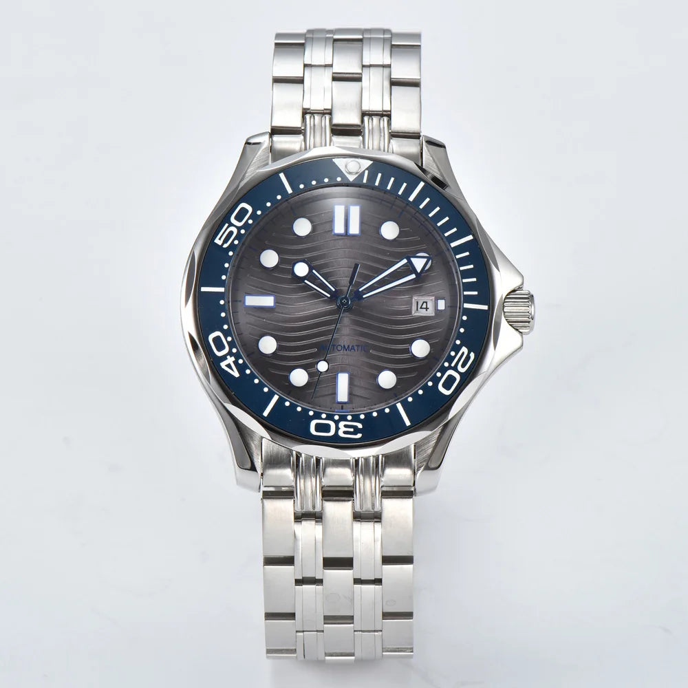 Men's Automatic Mechanical Watch 41mm Stainless Steel Waterproof Case Ceramic Bezel Men's Fashion Business Watch