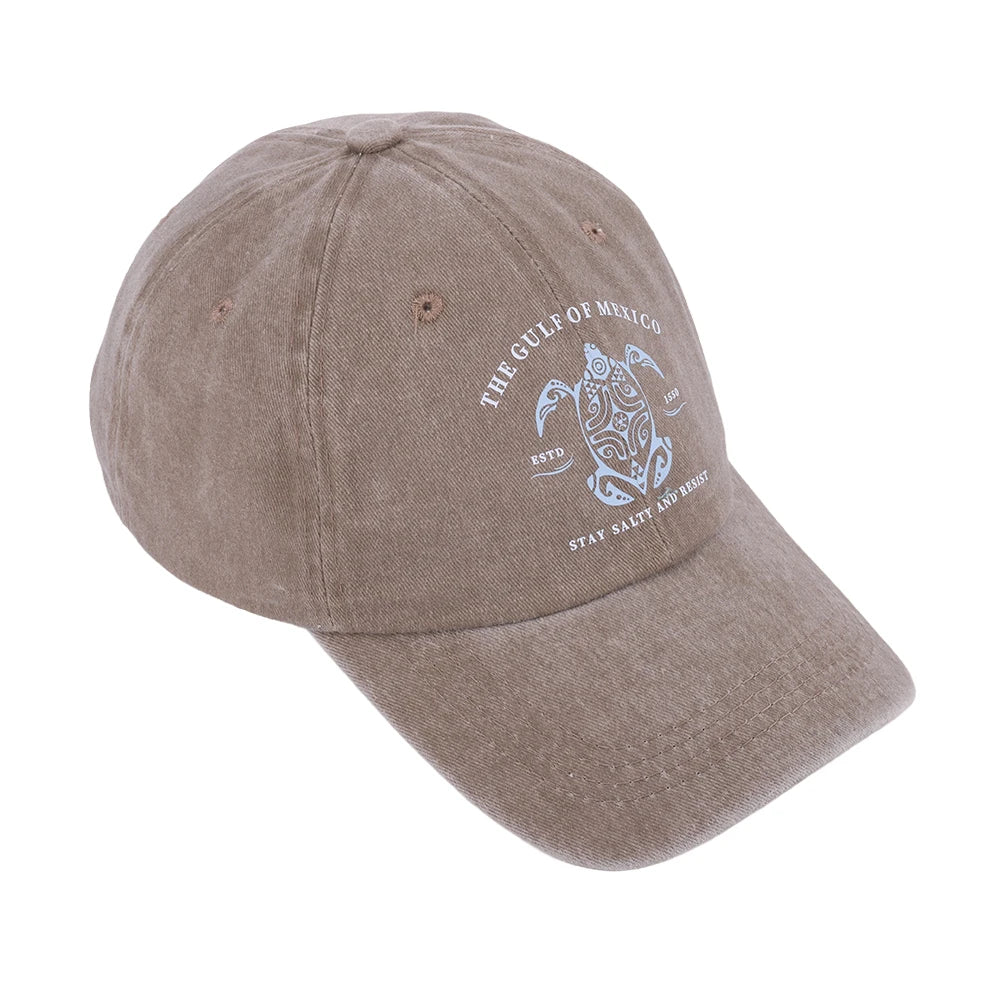Washed Cotton Baseball Cap Retro Golf Dad Hat Adjustable Cotton Hat Trucker Cap Outdoor Sports Sun Hat for Men Women Unisex