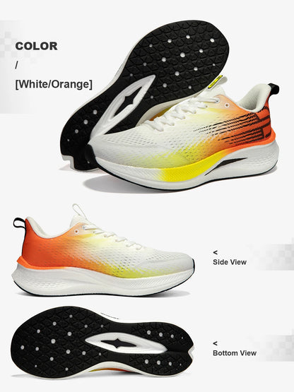 Baasploa Men Running Shoes Professional Training Women Carbon Plate Mesh Breathable Sneakers Male Lightweight Unisex Sport Shoes
