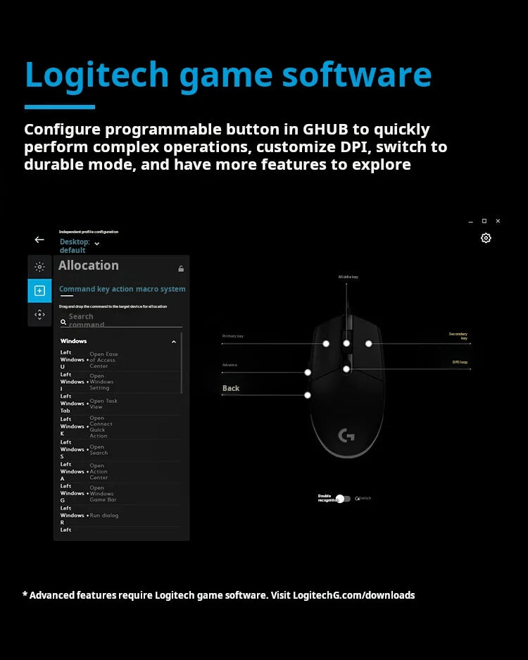 Logitech G304 LIGHTSPEED draadloze gamingmuis, lichte draagbare muis met macro, Jedi Survival, FPS, League of Heroes, Eat Chicken
