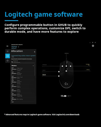 Logitech G304 LIGHTSPEED draadloze gamingmuis, lichte draagbare muis met macro, Jedi Survival, FPS, League of Heroes, Eat Chicken