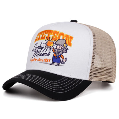 2025 Creative New Truck Hat STETSON Nuggets Net Hat Outdoor Sports Skateboard Hat Daily Leisure Wear Sunshade Hat Baseball Hat
