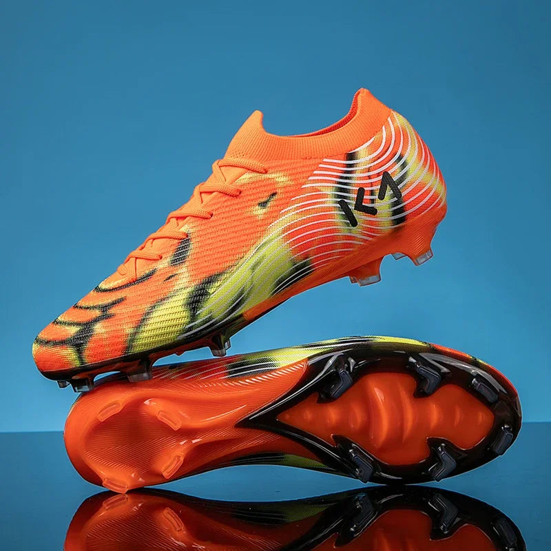 Nouvelles chaussures de football pour hommes, crampons, baskets de haute qualité, chaussures de football antidérapantes pour gazon, bottes de football pour garçons, chaussures de match d'extérieur très vendues, modèle m