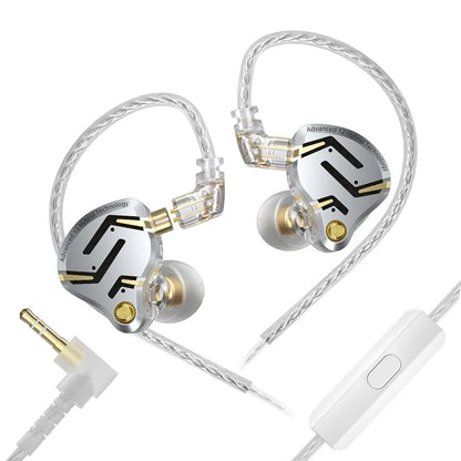 KZ ZS12 PRO 2 Hybrid IEM Earphones – HiFi Bass Wired Gaming Earbuds with Super-Linear Drivers