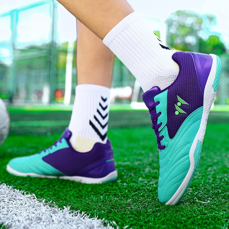 Ghete de fotbal premium pentru bărbați, înalte, pentru iarbă, adidași de futsal, încălțăminte de fotbal antiderapantă pentru meciuri, interior și exterior, foarte vândută pentru sport